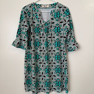 Aryeh Anthropologie Mandala Print Shift Dress
